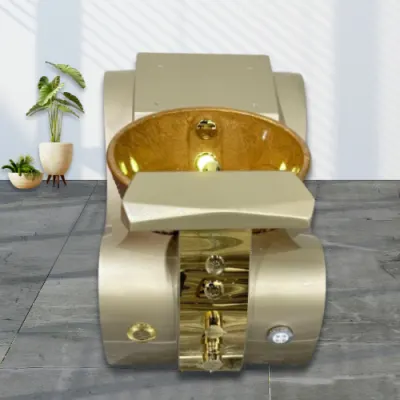 Flavia Gold Pedicure Base view 2