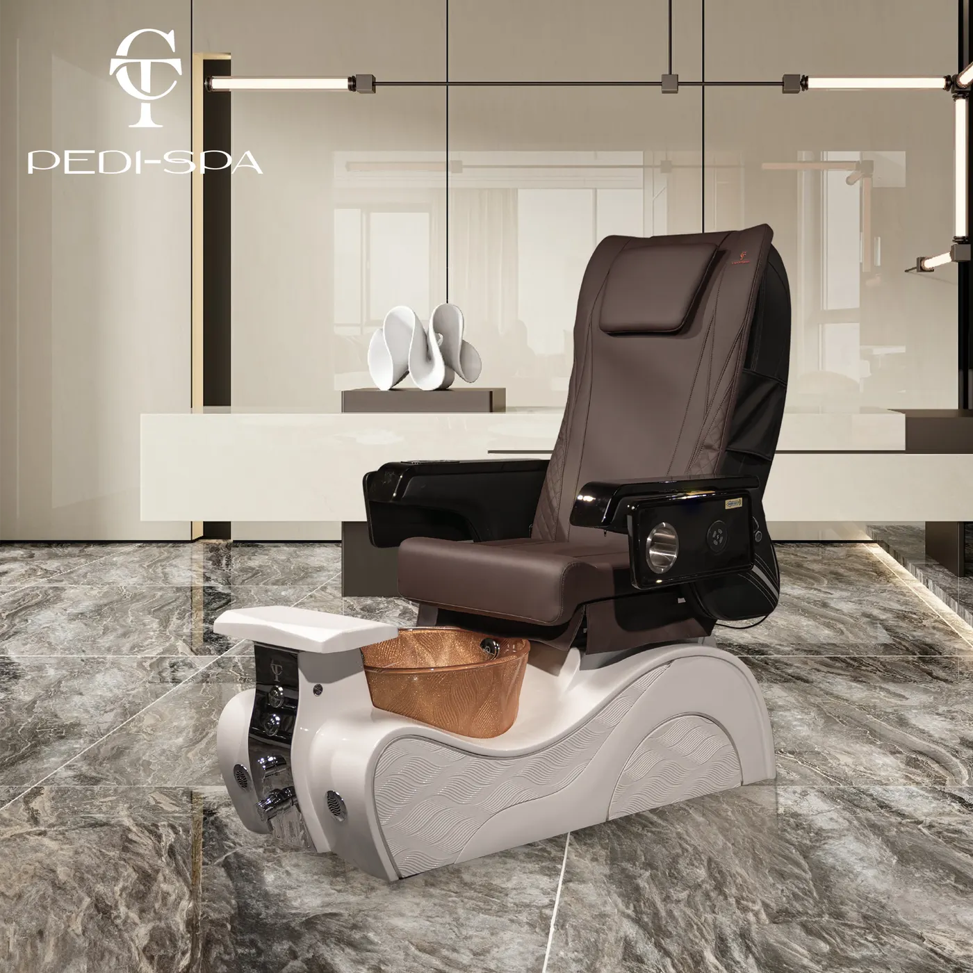 New Wave | White Base | Gold Basin